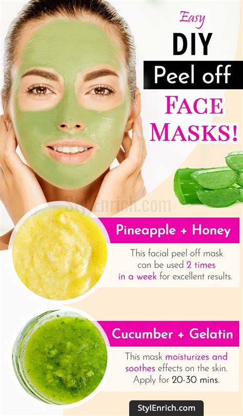 Diy Peel Off Face Mask For Beautiful And Glowing Skin Acne Face Mask