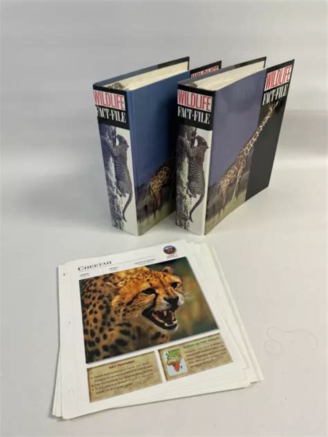 Vintage Wildlife Fact File Cards 2 Binders 300 Cards Groups 1 11