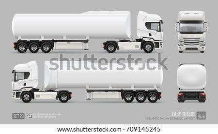 fuel tanker truck vector template water stock vector  shutterstock