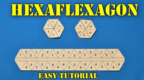 How To Make Hexaflexagon Flexagon Origami Easy Tutorial More