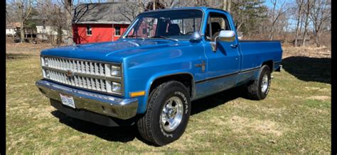 1982 Chevrolet Scottsdale Pickup C20 34 Ton 62 Detroit Diesel Auto