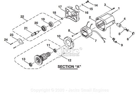 Ryobi Bts16 Parts Diagram For Section A