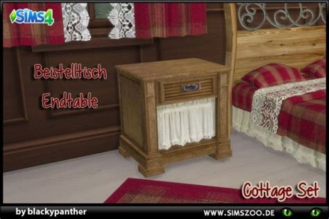 Blackys Sims 4 Zoo Cottage Set Table By Blackypanther • Sims 4