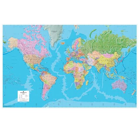 Wall Maps Giant World Political Wall Map