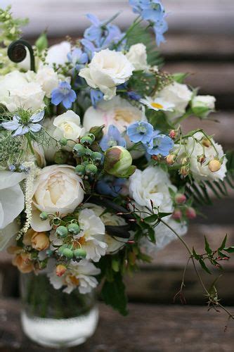 Organic Foodie Bridal Bouquet With Blueberries By Erin Benzakein