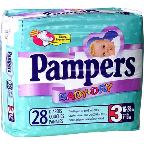 Pampers Baby Dry Diapers Size 3 28 Count Diapers And Training Pants