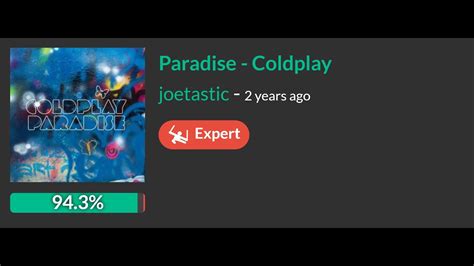 Paradise Coldplay Beatsaber Expert Youtube