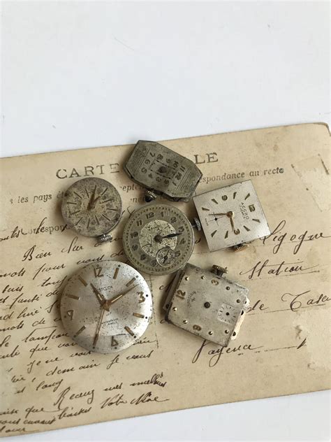 Vintage Wristwatches Watch Parts Faces And Movements Wristwatch Lot