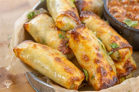 Spoon 2 tablespoons of the avocado mixture in a straight line about an inch above the bottom edge of the. Try our air fried chicken avocado egg rolls. See a full ...