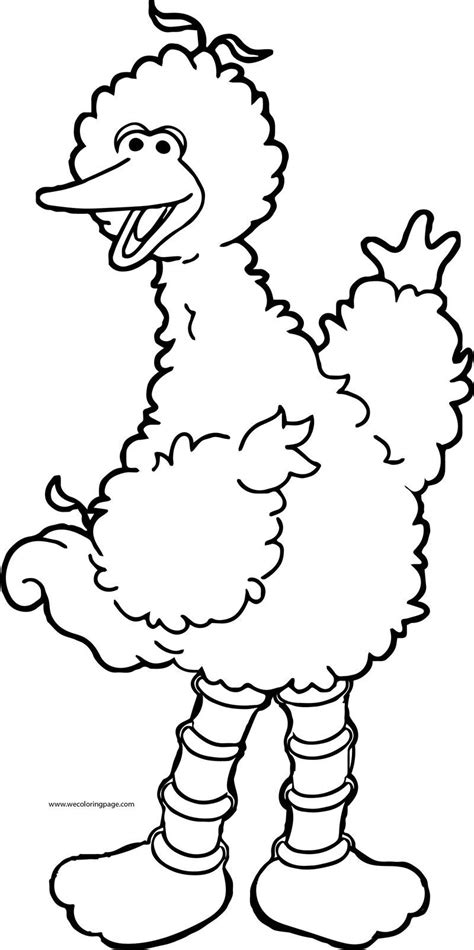 Click on any birds picture above to start coloring. Big Bird Sesame Street Coloring Page di 2020