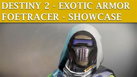 Destiny 2 Exotic Armor Foetracer Hunter Exotic Helmet Youtube