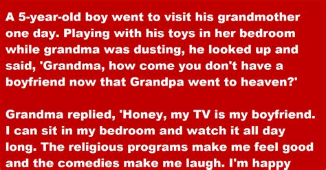 Grandma Tells Her Grandson About Her Tv And He Spills The Beans To Her