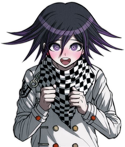 The sprites are themselves early versions of kokichi's existing sprites that appeared in development builds of the game: kin answers | Tumblr