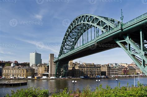 Tyne Bridge And City Landscape In Newcastle England 1415132 Stock