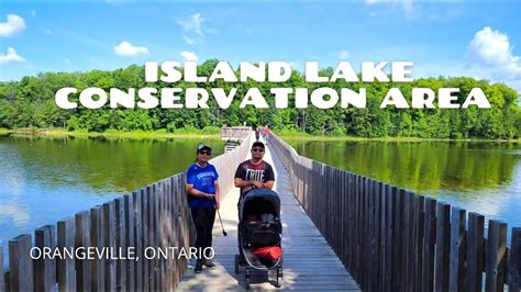 Hiking At Island Lake Conservation Area In Orangeville Ontario Rd On