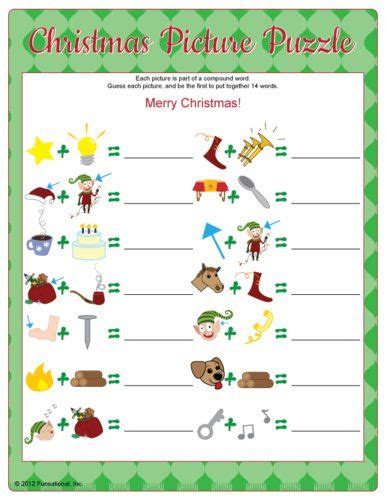 Our collection of over 50 christmas jokes for kids poke fun at santa, rudolph, elves and everything christmas. Fun Christmas Printable Games For You | School christmas party, Christmas party games, Christmas ...