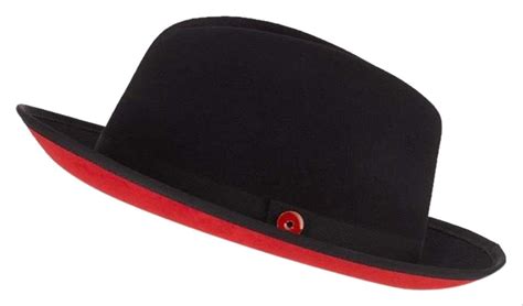 Mens King Red Brim Wool Fedora Hat Tradesy