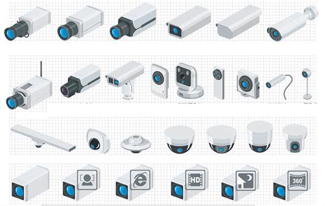 Each collection is copyrighted to its respective owner, and is not the property of visiocafe. IP/Network Video Surveillance Visio Icon Library Free Download