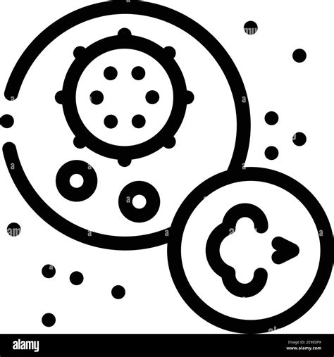 Virus Disease Asthma Black Icon Vector Illustration Stock Vector Image