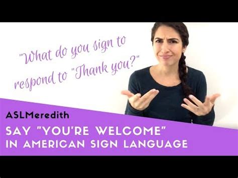 In order to say, you're so cute, in punjabi you would say, tuhanu isa la i cute ho. How to say "You're welcome" in ASL? captioned (Responses ...
