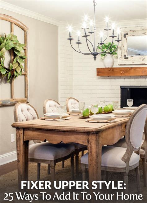 5 out of 5 stars. 25 Way To Add Fixer Upper Style To Your Home | Dining room ...