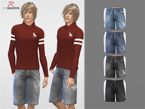 The Sims Resource Denim Shorts For Men