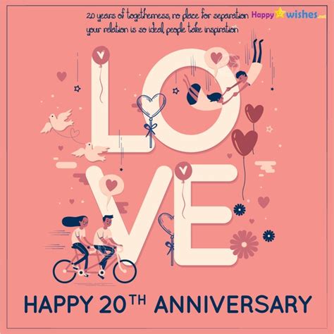 Happy 20th Anniversary Wishes Quotes And Messages