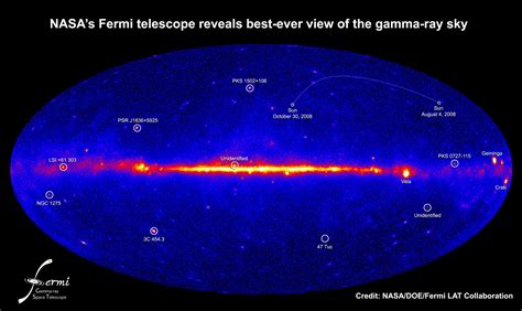 Apod 2009 March 21 Fermis Gamma Ray Sky