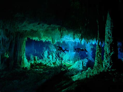 Underwater Cave Photo Bahamas Wallpaper National
