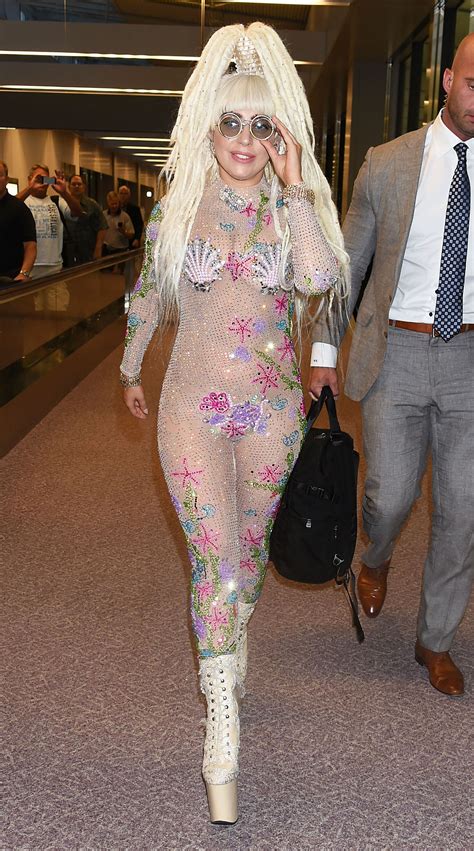 Lady Gaga Th Birthday Pictures Of Her Craziest Outfits Meat Dress Included Glamour