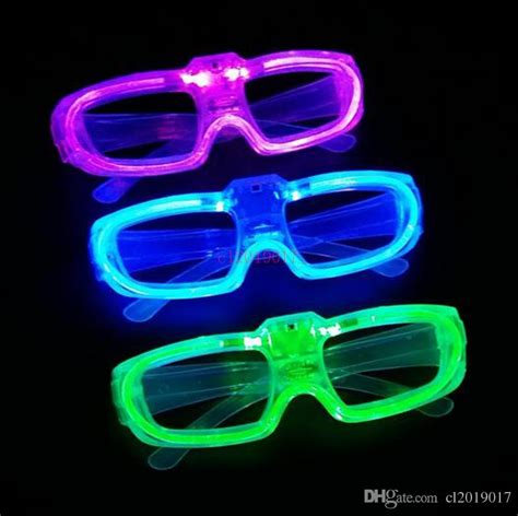 luminous glasses fashion cold light glint plastic spectacles led light up flash party eyeglass