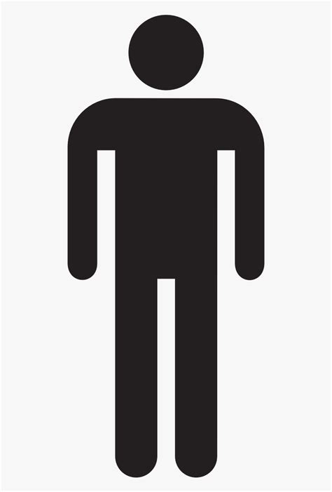 Male Man Stick Figure Symbol Png Image Clipart Man Silhouette