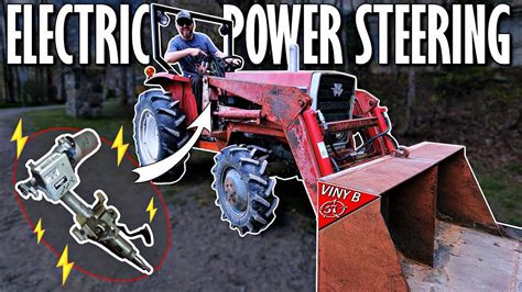 ELECTRIC POWER STEERING on my tractor!? For less than 120$ - YouTube