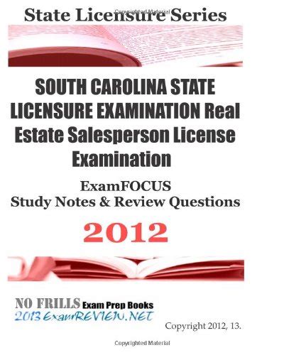 South Carolina State Licensure Examination Real Estate Salesperson