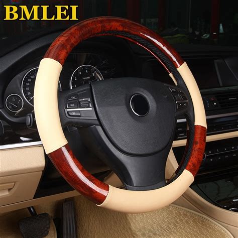 Newest Universal Deluxe Burl Wood Hyper Flex Core Steering Wheel Cover