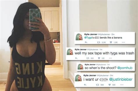 Kylie Jenner Hacked In Explicit Twitter Rant Well My Sex Tape With