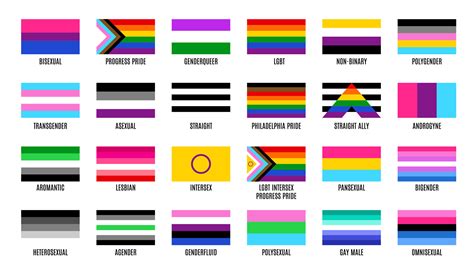 lgbt pride flags sexual diversity banners set 26620561 vector art at vecteezy