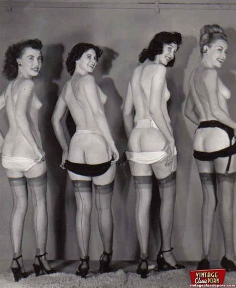 Pinkfineart 50s Vintage Sexy Butts From Vintage Classic Porn