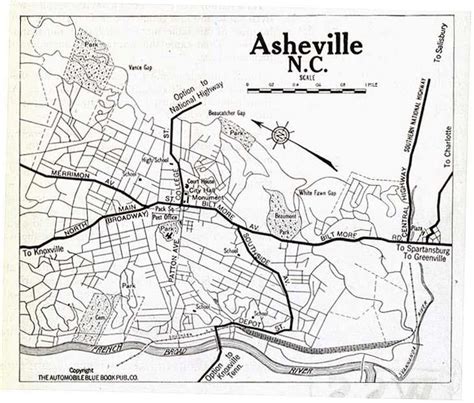 City Map Asheville Asheville North Carolina Asheville Nc