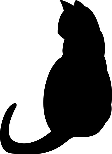 Black Cat Silhouette Kitten Clip Art Pets Png Download 17522392