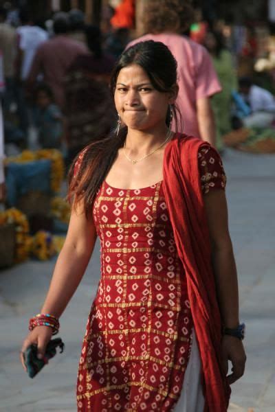 Picture Of Woman From Nepal With Expressive Face In Kathmandu Taxi