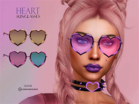 The Sims Resource Heart Sunglasses Heart Sunglasses Sims 4 Sims
