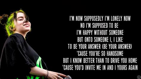 Singer billie eilish speaks on: Billie Eilish - MY FUTURE (Lyrics) - YouTube