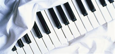 Black And White Keys Piano Music In The Background Texture Of Fresh