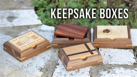 Making Small Keepsake Boxes With Various Lid Designs Youtube