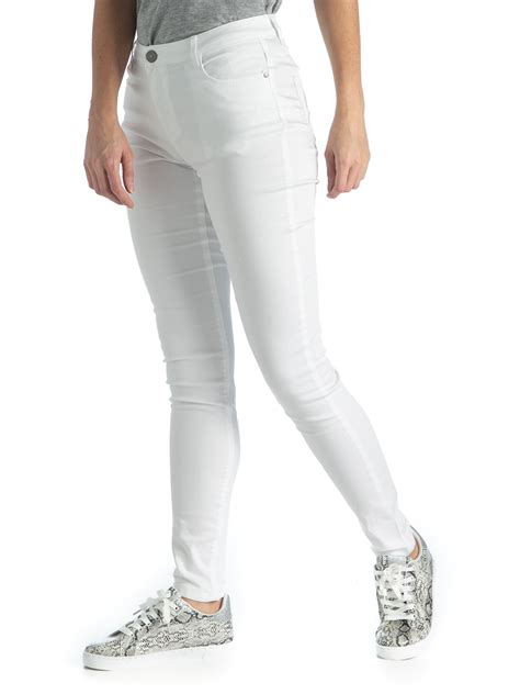 Pantalon Skinny Blanc Femme Districenter