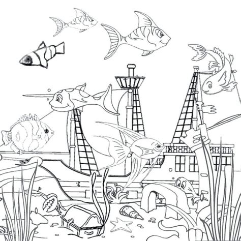 Among us with different costumes and hats coloring page. Free Printable Ocean Coloring Pages (Under The Sea)