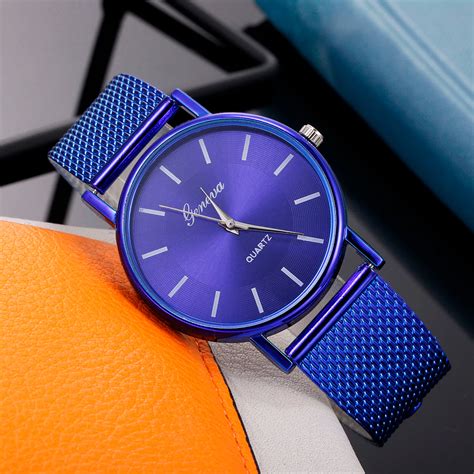 Check spelling or type a new query. Quartz Watch Woman's High-end Blue Glass Life Waterproof ...