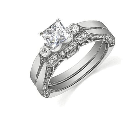 Whether you prefer simple or ornate rings, popular ring styles or unique ones, we have a simulated lab diamond engagement ring to meet your personal style. Glorious Antique Cheap Diamond Bridal Ring Set Half Carat ...
