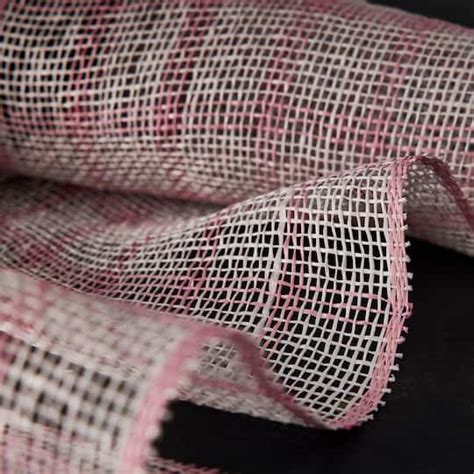 10 Pink And White Window Poly Burlap Mesh By Celebrate It™ Michaels